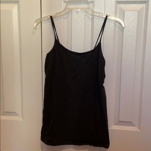Grey spaghetti strap tank top